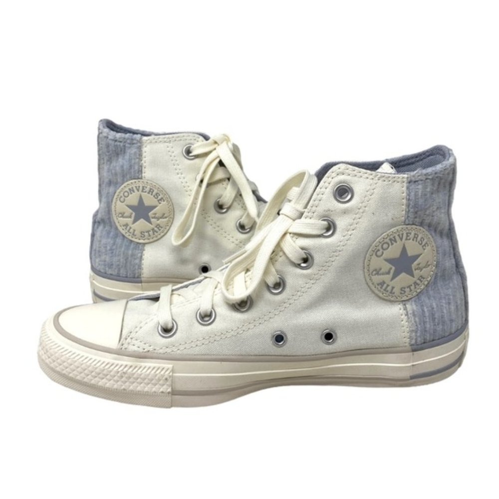 Converse Chuck Taylor High Top Egret Blue Knit Canvas Women's Sneaker A01342F - Picture 2 of 7